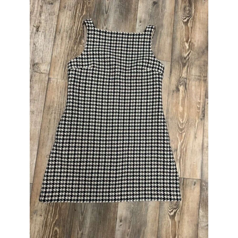 Wool houndstooth dress